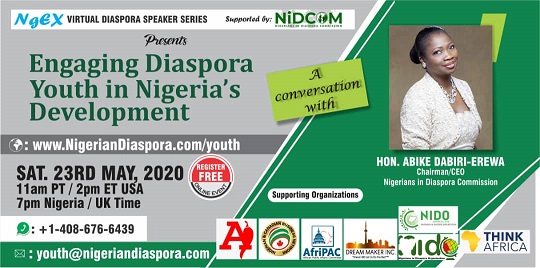 Nigerian Diaspora youth in a conversation with Hon. Abike Dabiri-Erewa