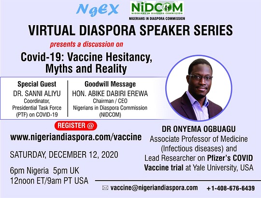 Covid-19: Vaccine hesitancy - myths and reality with Dr Onyema Ogbuagu